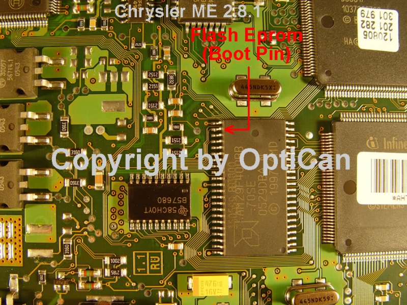 Bosch ME 2.8.1 (Jeep) pinout diagram 2